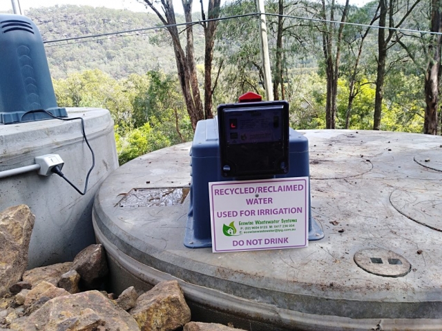 Sewage Treatment System and Rainwater Tank in Gunderman