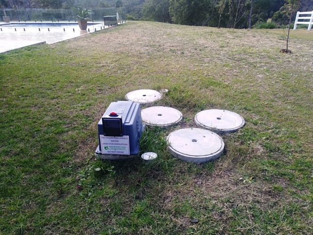 Sewage Treatment System in Glenorie tall tank with riser kit